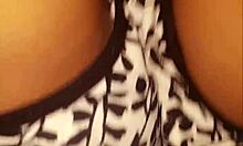 Curvy wife moans on big rod while husband films.