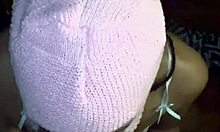 Masked Beauty Deep Throats Big Black Cock in Costume