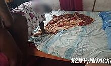 sexy african wife seducing husband till he got hard in the bedroom