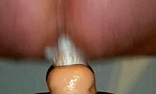 quick dildo session with huge toys