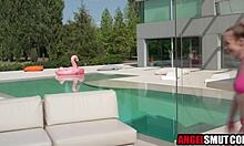 Step nieces get banged hard in foursome by step uncle.