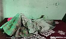 skinny indian wife gets her shaved pussy licked and fucked hard by husband