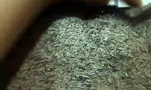 Intense homemade ebony pussy play with creampie, wet ass, and pussy lips teasing, leading to anal solo babe action