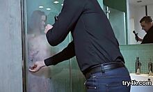 ideal teen 18+ie blows cock in pov and gets slim pussy screwed