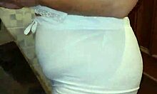 Mommy Catches Me Masturbating with Her Thong