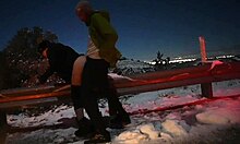 Ski Trip Roadside Fuck with Hot Hotel Climax