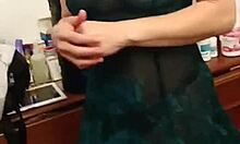 Smashing my mother-in-law hard while my girlfriend sleeps, filling her with cum