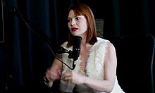 Uber jerks off, she squirts in sheer lingerie