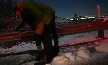 Ski Trip Roadside Fuck with Hot Hotel Climax