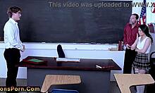 i caught the teacher fuckin his asian girlfriend, but now we havin a threesome in the classroom to keep it secret