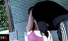 curly teen gets fucked pussy cumshot mouth