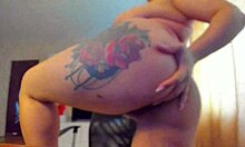 hey, check out these big natural tits with dildo 😏