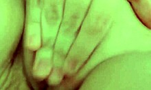 tiny young girl explores her body alone