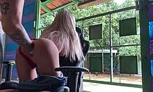 Blonde Gives Ass to Brother-in-Law for Anal Play