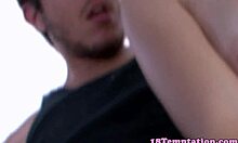 I, the teen beauty, jerk that cock with so much passion, feeling every moment intensely