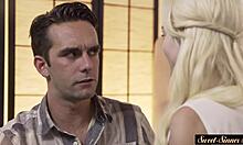 Classy Teen Stepsister Bent Over In Fantasy Storyline Gets Cumshot