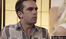 Classy Teen Stepsister Bent Over In Fantasy Storyline Gets Cumshot