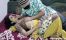 Desi wife enjoys anniversary sex with husband at home