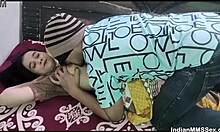 Desi wife enjoys anniversary sex with husband at home