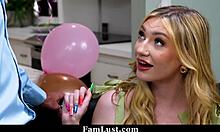 stepdaddy gives his cock as a birthday gift to stepdaughter