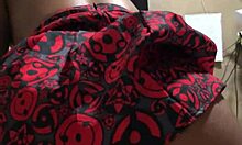 latina brunette amateur plays game at home