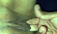 Amateur gives massage to naked wife, leading to gentle masturbation.