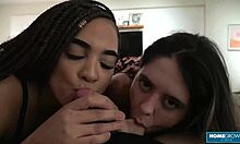 Homemade Threesome With Brunette Scarlett Taylor Blonde Naomi Blowjob Big Cock Lingerie Group Facial Lesbian