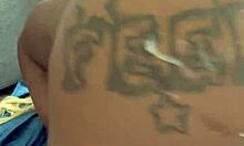 blonde bends over for black cock creampie doggystyle