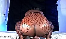 south african ebony teen rides huge american dildo in solo session