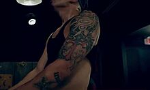 Hardcore fingering in tight bondage first time