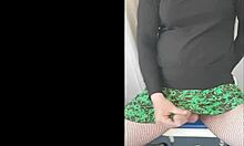 crossdressing sissy shoots big cum load