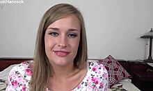 april brookes cute 19 yo blonde all natural girl next door pov blowjob and gets huge messy facial