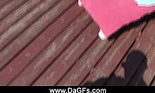 Got fucked hard by the pool