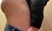 Extreme anal fucking happens in public with shaved pussy