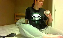 In my homemade setup, I play with new toys, exploring different items.