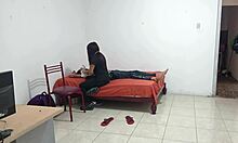 nurse dances sensually at patient's home