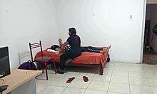 nurse dances sensually at patient's home