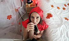 want to see halloween sex with cum covered girlfriend?