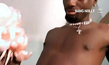 Ebony Step-Sister Admires Underwear