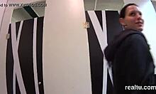 Czech Teen Sucked And Drilled In Shop POV