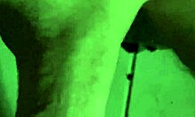 Close-Up Solo View of Newly Trimmed Hairless Pussy and Monster Cock