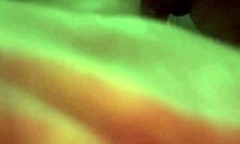 Young Brunette Lifts Her Leg As The Guy With A Monster Cock Fucks Her Pussy Quickly From Below.