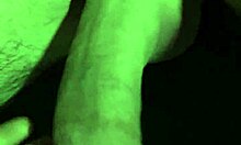 Close-Up Solo View of Newly Trimmed Hairless Pussy and Monster Cock