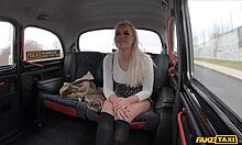 fake taxi - british student takes deep risky creampie in tight pussy! 😲