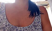 Horny Latina Neighbor Shows Her Pussy In POV, Teasing With Legs And Panties.