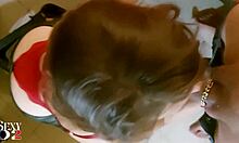 French amateur in satin bodysuit gets blowjob and ass fingering