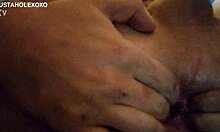 Fingering Ass in Clown Paint Anal Session