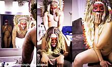 The chief directs amateurs in a rough close-up