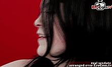 British brunette teen gets fucked hard 😈