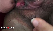 bbw fetish threesome with asian couple in homemade close-up
